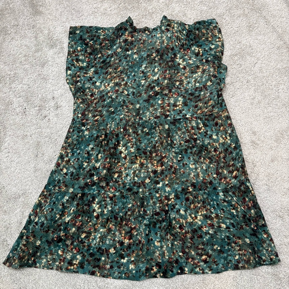 Marie Oliver Frida Dress in Sapphire Reef Print Size L Silk Blend - Picture 5 of 11
